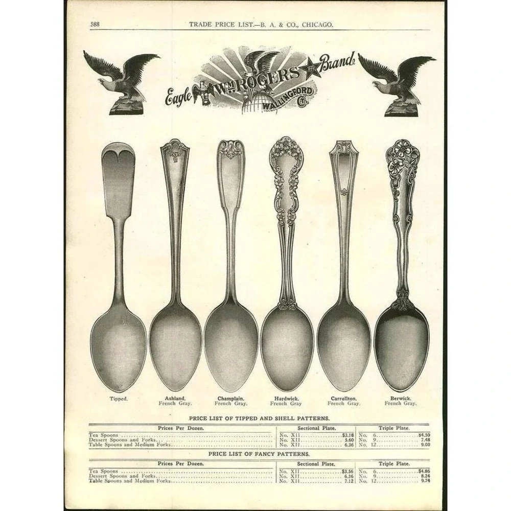 Capitol Silver Plate |‎ Carrollton | Vintage Iced Tea Spoons | Set of 5
